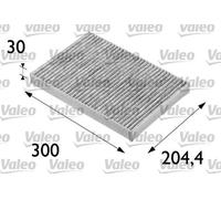 Filtre d'habitacle à charbon actif 300mm VALEO pour AUDI A6 C5