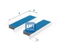Filtre d'habitacle avec effet antibactérien 34.172.00 UFI pour CITROËN DS OPEL