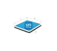 Filtre d'habitacle avec effet antibactérien 34.253.00 UFI pour CHEVROLET SPARK