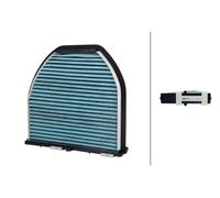 Filtre d'habitacle avec effet antibactérien 8ZC 366 121-021 HELLA