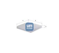 Filtre d'habitacle Cartouche filtrante 53.501.00 UFI pour SSANGYONG TIVOLI