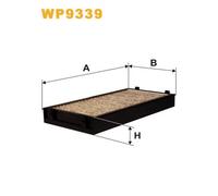 Filtre D'habitacle Charbon Actif Wix Filters Wp9339