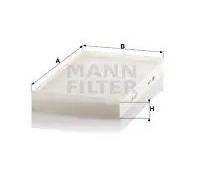 Mann Filter Filtre d'habitacle CU 3540 (filtre à pollen)