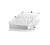 Filtre d'habitacle Comp.moteur central, sous couvercle boîte d'eau CU 4054