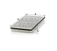 Filtre d'habitacle Comp.moteur central, sous couvercle boîte d'eau CUK 3858