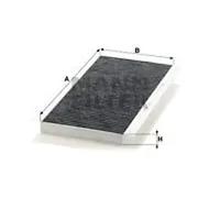 Filtre d'habitacle Comp.moteur central, sous couvercle boîte d'eau CUK 5366