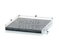 MANN-FILTER CUK 2435 Filtre à air de cabine - VÉHICULE DE TOURISME + UTILITAIRES