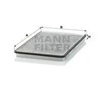 Filtre d'habitacle Comp. moteur côté conducteur, sous couvercle boîte d'eau