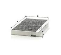 Filtre d'habitacle Comp. moteur côté passager, sous couvercle boîte d'eau