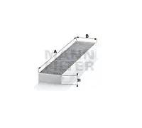 Filtre d'habitacle (filtre à pollen) MANN-FILTER CUK 5141