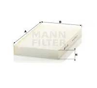 Mann Filter Filtre à air de cabine CU 2951 pour véhicules de tourisme et utilitaires