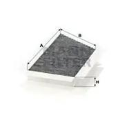 Filtre d'habitacle Comp. moteur côté passager, sous couvercle boîte d'eau