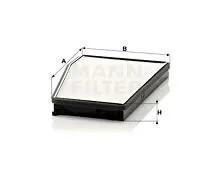 Mann-Filter Filtre d'habitacle CU 3040 – côté passager, sous couvercle boîte d'eau