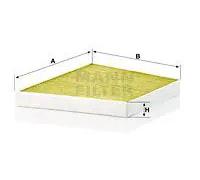 MANN-FILTER FP 3172/1 Filtre à air d'habitacle - FreciousPlus filtre à pollen bio-fonctionnel - Pour véhicule particulier, conduite à droite