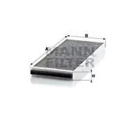 Filtre d'habitacle Comp. moteur côté passager, sous couvercle boîte d'eau