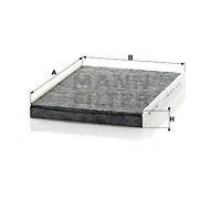 Filtre d'habitacle Comp. moteur côté passager, sous couvercle boîte d'eau