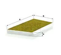 Filtre d'habitacle Comp. moteur côté passager, sous couvercle boîte d'eau