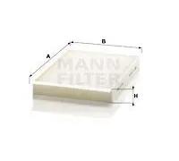 MANN-FILTER Filtre à air de cabine CU 25 002 – pour véhicules de tourisme et utilitaires