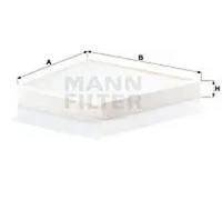 Filtre d'habitacle Comp. moteur côté passager, sous couvercle boîte d'eau