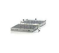 Filtre d'habitacle Comp. moteur côté passager, sous couvercle boîte d'eau