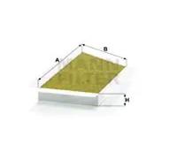 Filtre d'habitacle Comp. moteur côté passager, sous couvercle boîte d'eau