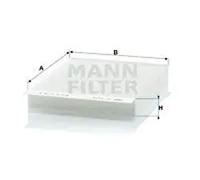 Filtre d'habitacle Comp. moteur côté passager, sous couvercle boîte d'eau