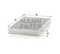 Filtre d'habitacle (filtre à pollen) MANN-FILTER CUK 3192