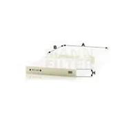 Filtre d'habitacle (filtre à pollen) MANN-FILTER CU 19 004