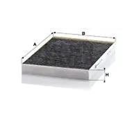 Filtre d'habitacle Comp. moteur côté passager, sous couvercle boîte d'eau