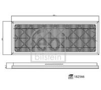 FEBI BILSTEIN Kit de filtres d'habitacle 182566 – Filtre à particules HEPA