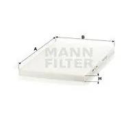 MANN-FILTER CU 3562 Filtre à air de cabine - VÉHICULE DE TOURISME + UTILITAIRES
