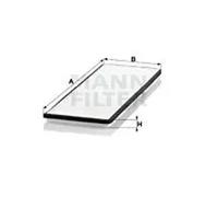Filtre d'habitacle Compartiment moteur, sous les essuie-glaces CU 4251 pour OPEL