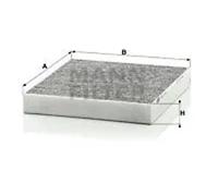 Filtre d'habitacle (filtre à pollen) MANN-FILTER CUK 2141