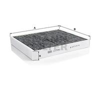 Filtre d'habitacle (filtre à pollen) MANN-FILTER CUK 24 003