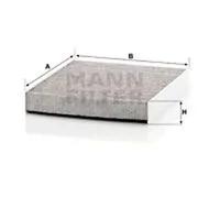 Filtre d'habitacle (filtre à pollen) MANN-FILTER CUK 2442