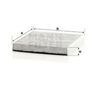 Filtre d'habitacle (filtre à pollen) MANN-FILTER CUK 26 009