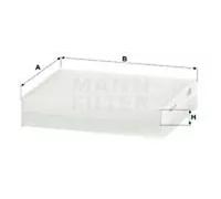 MANN-FILTER CU 17 001 Filtre à air de cabine - VÉHICULE DE TOURISME + UTILITAIRES