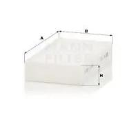 Filtre d'habitacle (filtre à pollen) MANN-FILTER CU 1721-2