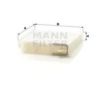 Filtre d'habitacle (filtre à pollen) MANN-FILTER CU 1829