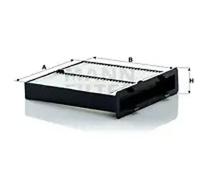 Filtre d'habitacle (filtre à pollen) MANN-FILTER CU 21 004