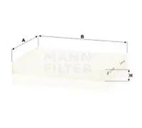 Filtre d'habitacle derrière la boîte à gants Filtre à particules CU 21 009