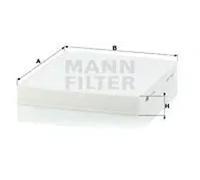 Filtre d'habitacle (filtre à pollen) MANN-FILTER CU 2141