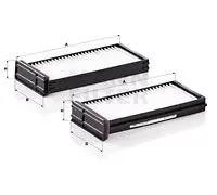 Filtre d'habitacle (filtre à pollen) MANN-FILTER CU 23 000-2