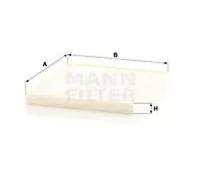 Filtre d'habitacle derrière la boîte à gants Filtre à particules CU 24 008