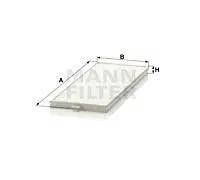 MANN-FILTER CU 2506-2 Filtre à air de cabine - VÉHICULE DE TOURISME + UTILITAIRES