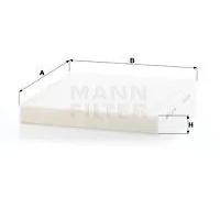 MANN-FILTER Filtre d'habitacle (filtre à pollen) CU 26 009 – pour VAG