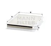 Filtre d'habitacle derrière la boîte à gants Filtre à particules CU 2839