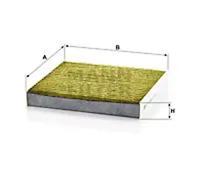 Filtre d'habitacle (filtre à pollen) MANN-FILTER FP 1919