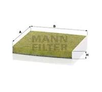 Filtre d'habitacle derrière la boîte à gants FP 2043 MANN-FILTER pour MAZDA 2