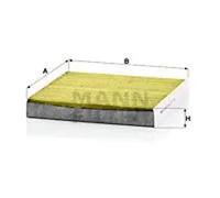Filtre d'habitacle derrière la boîte à gants FP 21 003 MANN-FILTER pour HONDA e